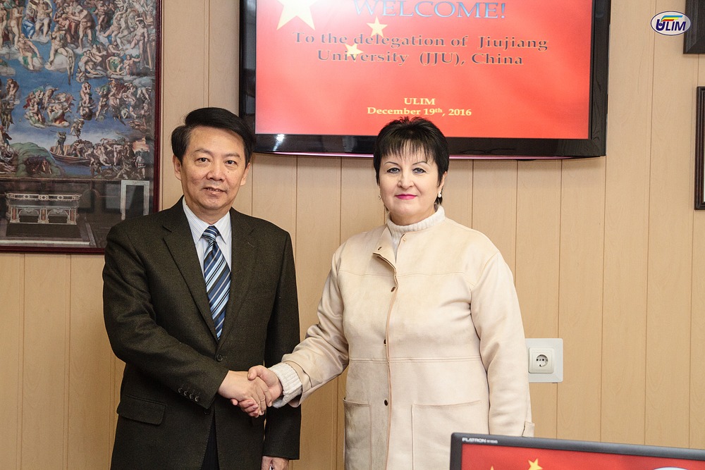 ULIM a inițiat o amplă cooperare cu o universitate de peste o sută de ani din China Protocol de intenție cu Universitatea Jiujiang