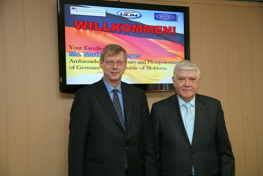 Ambasadorul Republicii Federale Germania în Republica Moldova, în vizita oficiala la ULIM