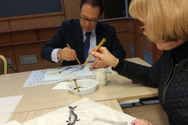 Profesorii Catedrei Design la evenimentul  "Zilele Culturii Japoneze la Chișinău".