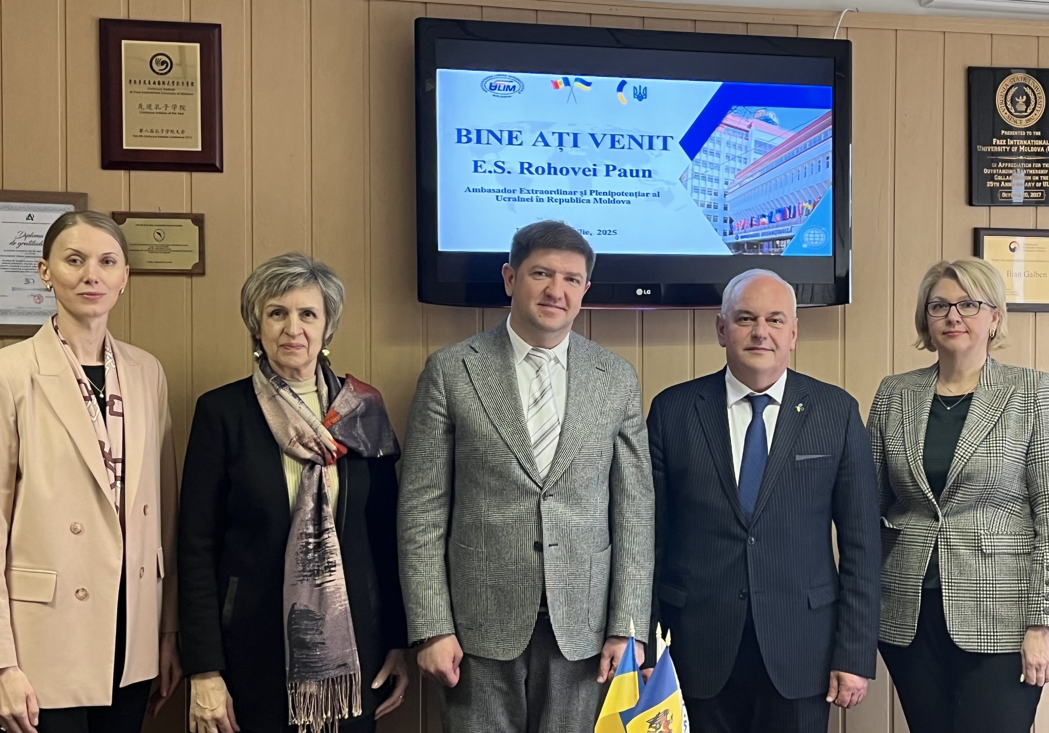 Vizita Ambasadorului Ucrainei în Republica Moldova la Universitatea Liberă  Internațională din Moldova